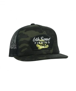 6th Sense Fishing Headwear Bass Radius - Flat Bill - Multicam/Black