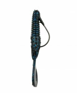 6th Sense Fishing Soft Plastics Stroker Craw - Black N Blue Flake