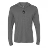 6th Sense Fishing Team 6 - L/S Hooded Tee - Heather Gray Performance Apparel