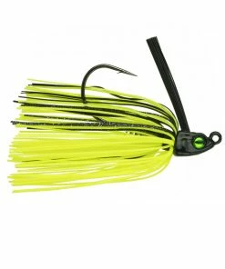 6th Sense Fishing Divine Swim Jig - Chartreuse Black Back Swim Jigs