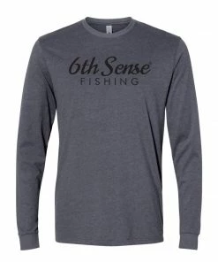 6th Sense Fishing Long Sleeve Tees Waterflag - L/S Tee - Heather Metal