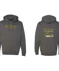6th Sense Fishing Golden 6 - Hoodie - Charcoal